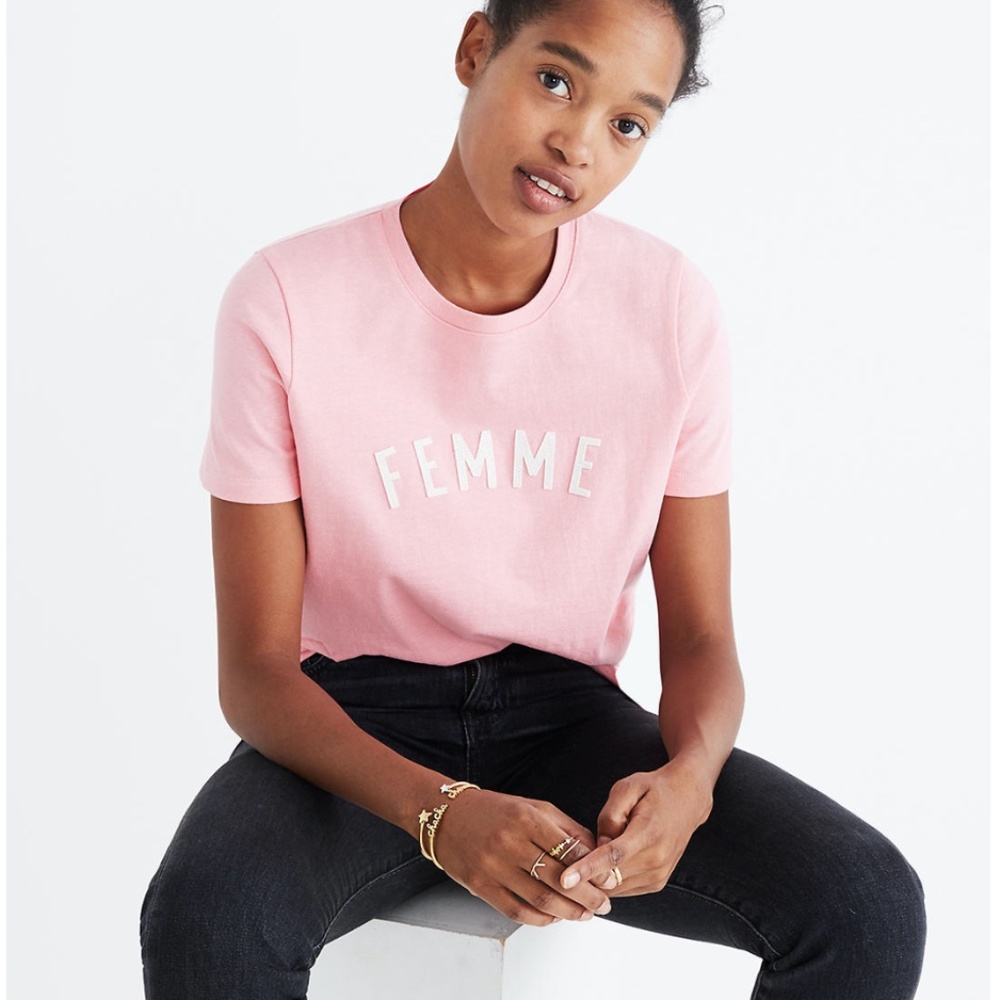 Madewell Pink Femme Tee